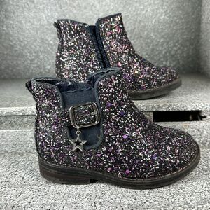 Cupcake Couture Lil Dazzle Sparkle Ankle Boots Toddler Size 6